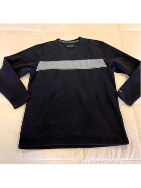 Size Large Britches Men’s V-Neck Sweater Long Sleeve Blue KH